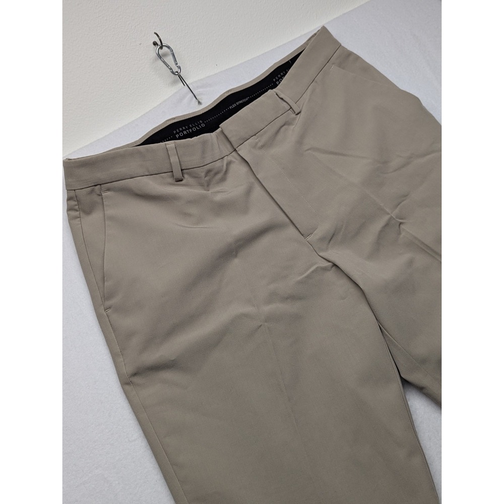 Perry Ellis Portfolio Folio-Flex Pants 36 X 32 Antelope - Modern Fit